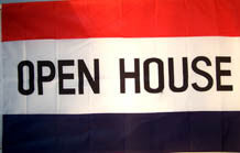 OPEN HOUSE 3' X 5' FLAG (Sold by the piece)