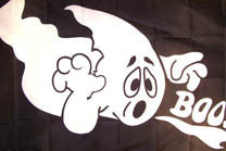 HALLOWEEN BOO GHOST 3' X 5' FLAG (Sold by the piece)