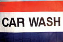 CAR WASH 3' X 5' FLAG (Sold by the piece)