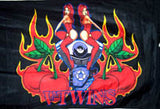 V TWINS CHICKS 3' X 5' FLAG (Sold by the piece) -* CLOSEOUT NOW ONLY 1.95 EA