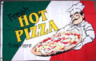HOT PIZZA DELUXE 3' X 5' FLAG (Sold by the piece)