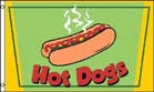 HOT DOGS 3 x 5 FLAG (Sold by the piece)