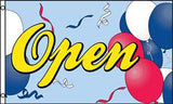 OPEN BALLOONS 3' x 5' FLAG (Sold by the piece)