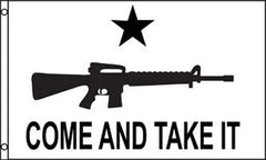 COME AND TAKE IT RIFLE 3 X 5 FLAG (Sold by the piece)