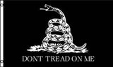 BLACK DONT TREAD ON ME 3 X 5 MILITARY FLAG (Sold by the piece)