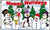 HOLIDAYS SNOWMEN 3 x 5 FLAG (Sold by the piece)
