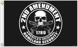 2ND AMENDMENT 3 x 5 DELUXE BIKER FLAG (Sold by the piece)