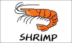 SHRIMP WHITE 3' x 5' FLAG (Sold by the piece)
