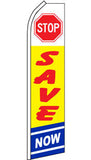 SUPER SWOOPER 15 FT STOP SAVE NOW FLAG  (Sold by the piece)