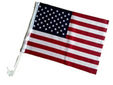 CAR WINDOW AMERICAN FLAGS (Sold by the piece OR DOZEN ) * CLOSEOUT * SALE $ 1.50EA