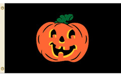 CARVED PUMPKIN FACE halloween  3 X 5 FLAG ( sold by the piece )