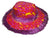 FLAMING FUZZY WIDE RIM PARTY PLUSH HAT (Sold by the piece BY COLOR ) MO