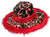 FLAMING FUZZY WIDE RIM PARTY PLUSH HAT (Sold by the piece BY COLOR ) MO