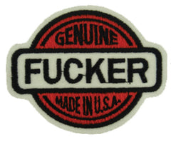 GENUINE FUCKER 3 1/2 IN PATCH  (Sold by the piece)
