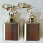 SQUARE FLASK KEY CHAIN (Sold by the piece OR dozen )