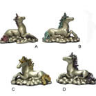 PEWTER UNICORN LYING DOWN FIGURES (Sold by the piece)-* CLOSEOUT NOW ONLY $ 1.50 EA