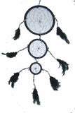 COW SHELL BLACK DREAMCATCHER 18 INCH  (Sold by the piece)
