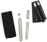 CIGAR HOLDER AND TUBE FLASK WITH CASE (Sold by the piece)