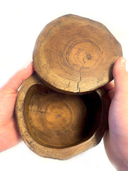 5 INCH TRUNK REAL WOOD ROUND BOX (sold by piece)