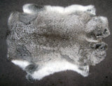 LIGHT GREY NATURAL RABBIT SKIN PELT (Sold by the piece of dozen )