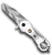 SILVER HANDCUFF HANDLE CAMO BLADE POCKET KNIFE ( sold by the piece )