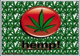 HEMP MARIJUANA LEAF 3' X 5' FLAG (Sold by the piece)