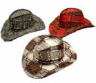 RAG PATCHED COWBOY HAT (Sold by the dozen) *- CLOSEOUT NOW $ 2.50 EA