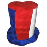 TALL RED WHITE BLUE PARTY HAT (Sold by the piece)