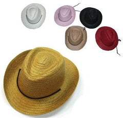 KIDS ASSORTED COLOR COWBOY HATS  (Sold by the piece)