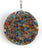 1 1/2 INCH CRUSHED RAINBOW STONE IN RESIN TREE OF LIFE PENDANT (sold by the piece)