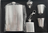 LARGE FLASK WITH KEYCHAIN STAINLESS STEEL FLASK DRINKING SET (Sold by the piece)