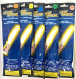 6 INCH ASSORTED COLOR GLOW STICKS - (sold by the  piece or dozen)