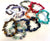 ROUGH CHIP ASSORTED REAL STONE STRETCH BRACELETS (sold by the piece or dozen)