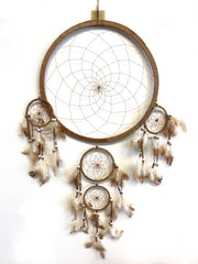 LARGE 15" WIDE TAN DREAMCATCHER (sold by the piece)