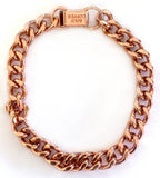 1.4" WIDE 7.5" LONG CUBAN PURE COPPER LINK BRACELET(sold by the piece )