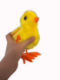 6.7" WIND UP FUZZY HOPPING CHICK TOY (sold by the piece or dozen)