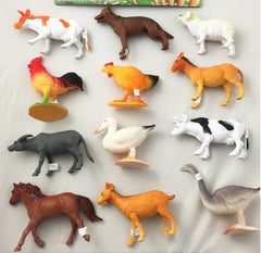 PLAY RUBBER 6 INCH FARM ANIMALS  ( sold by the PACK OF 6 ASST farm animals )