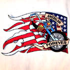 JUMBO BACK 10 INCH PATCH AMERICIAN FOREVER (Sold by the piece) * CLOSEOUT $ 4.95 EA