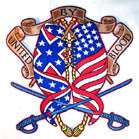 JUMBO BACK PATCH UNITED BY BLOOD (Sold by the piece)