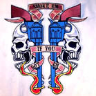 JUMBO BACK 10 INCH PATCH SMOKE EM IF YOU GOT EM (Sold by the piece)  -* CLOSEOUT $ 4.95 EA