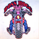 JUMBO 10 INCH PATCH BOSS HOG MOTORCYCLE (Sold by the piece) CLOSEOUT NOW ONLY $ 4.95 EA