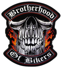 JUMBO BACK PATCH BROTHERHOOD OF BIKER (Sold by the piece)