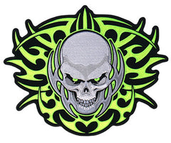 JUMBO BACK PATCH TRIBAL SKULL (Sold by the piece)