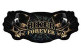 BIKER FOREVER JUMBO BACK PATCH (Sold by the piece)