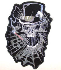 SKELETON SPIDER WEB JUMBO PATCH (Sold by the piece)