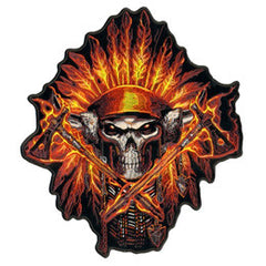 JUMBO  FIRE HEADDRESS AXES  PATCH 6 INCH (Sold by the piece)