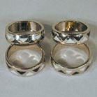 BLACK AND WHITE BAND RINGS (Sold by the PIECE OR dozen) *- CLOSEOUT $ 1 EACH