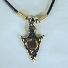 ARROW HEAD WITH COIN ROPE NECKLACE (Sold by the piece or dozen) *- CLOSEOUT NOW $ 1 EA