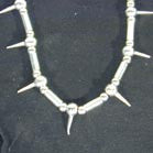 MENS METAL SPIKED NECKLACES (Sold by the piece or dozen) *- CLOSEOUT NOW 75 CENTS EA