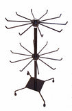 BLACK 20 INCH 2 LEVEL WIRE COUNTER DISPLAY RACK (sold by the piece )